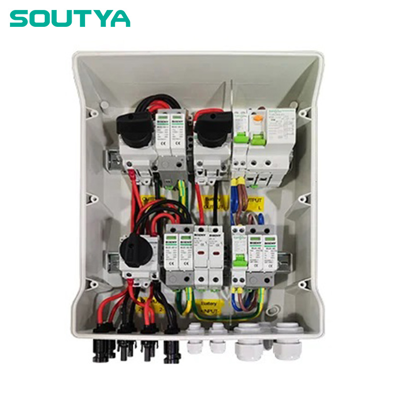 Single Phase DC+AC Combiner Box 2 In 2 Out- ယုံကြည်စိတ်ချရသော နေရောင်ခြည်ကာကွယ်ရေး
